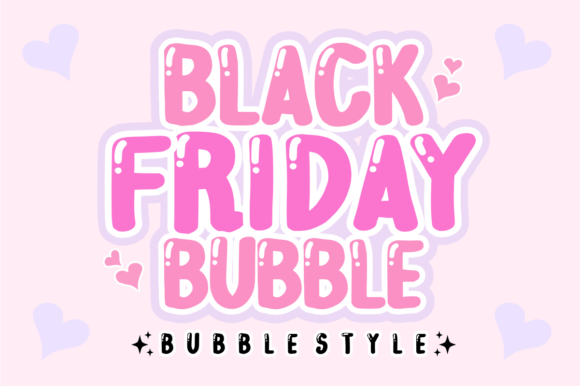 Black Friday Bubble Font for Bold Branding and Eye-Catching Design