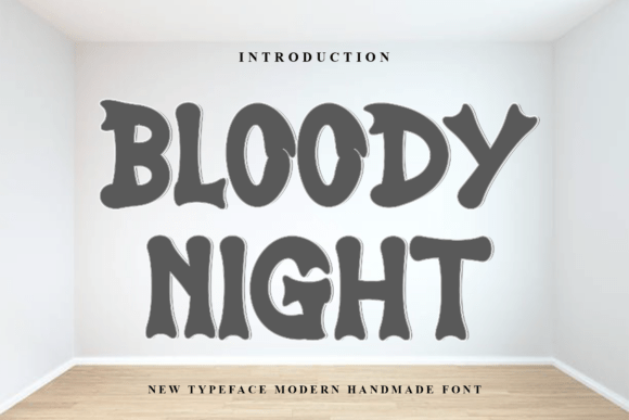 Bloody Night Font for Bold Branding and Display Typography