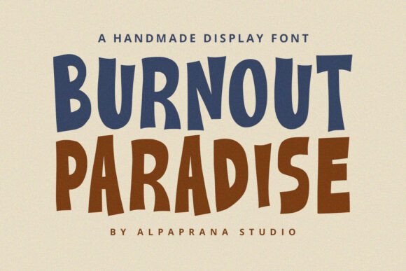 Burnout Paradise Font: A Bold Display Typeface for Business Creativity