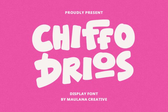 Chiffo Drios Font: Bold, Playful Typography for Craft Creators