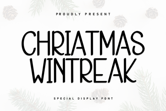 Chriatmas Wintreak Font: A Cozy Display Typeface for Creative Makers