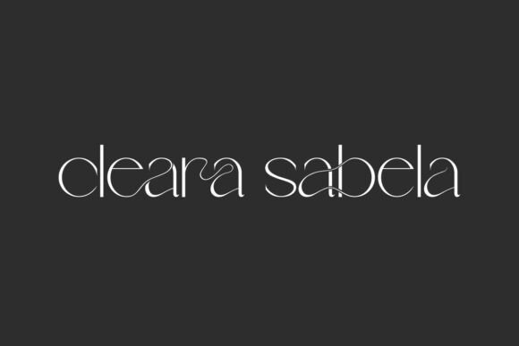 Cleara Sabela Font – A Stylish Display Typeface for Crafters