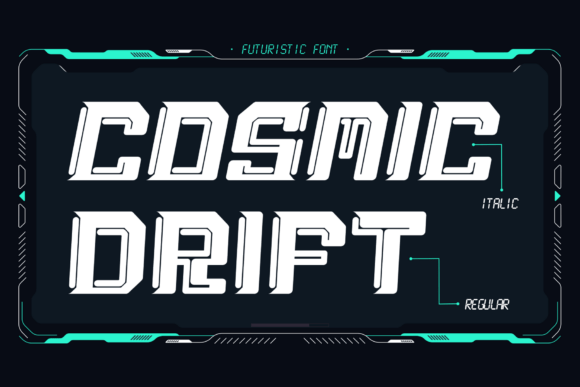 Cosmic Drift Typeface for High-Energy Web Design