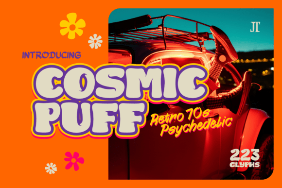 Cosmic Puff Font: A Playful Display Typeface for Creative Branding