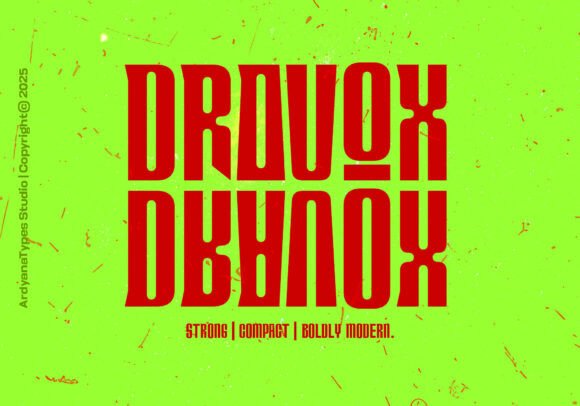 Dravox: A Bold Display Font for Modern Design