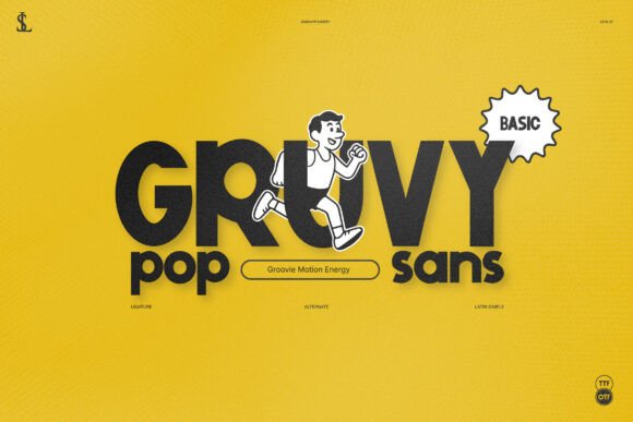 Gruvy Pop Sans: A Bold Display Typeface for Retro-Inspired Creations