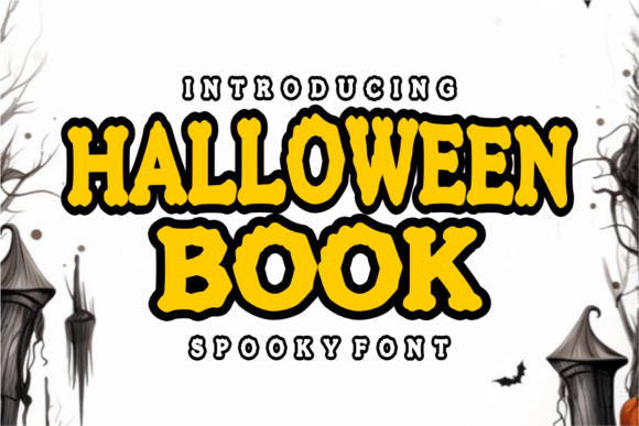 Halloween Book Font for Eerie Branding and Display Design