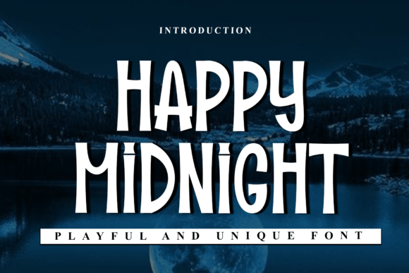 Happy Midnight: A Display Font for Elegance and Handwritten Charm