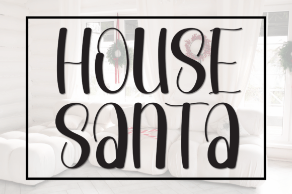 House Santa Font for Professional Branding and Design