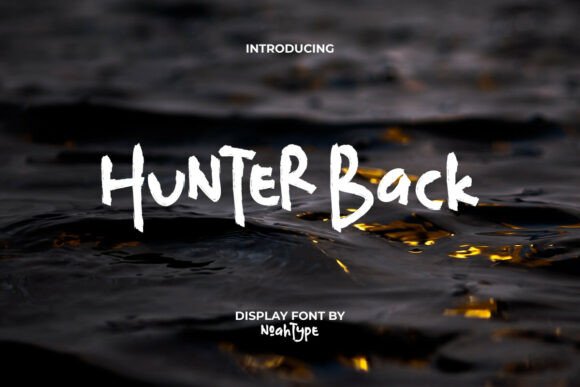 Hunter Back Font for Bold Display Typography