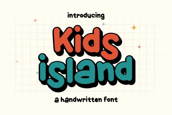 Kids Island: A Playful Display Font for Creative Publishing