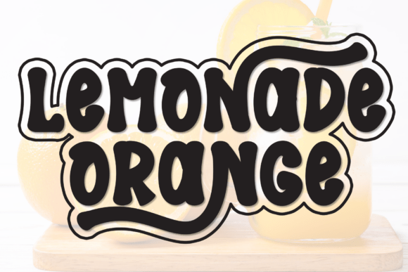 Lemonade Orange Display Font for Editorial Design