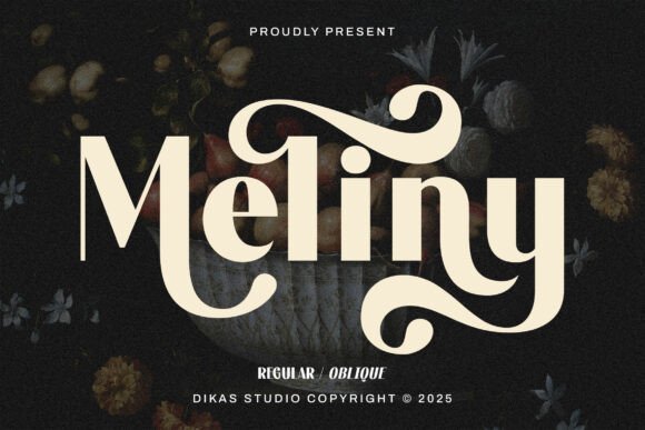 Meliny Font for Luxurious Branding and Display Design