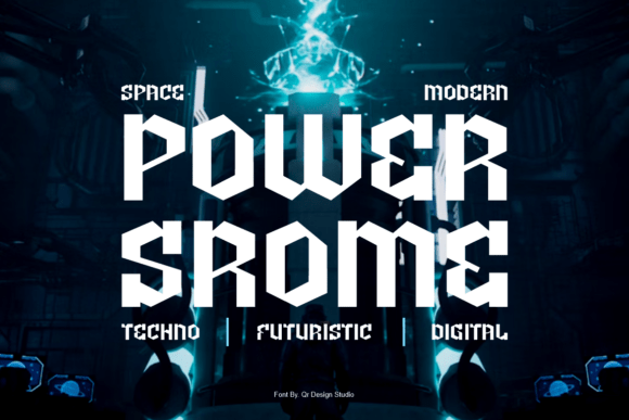 Power Srome Display Font for Bold Web Design and Branding
