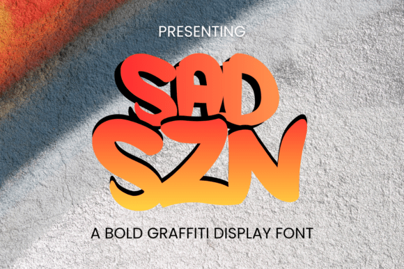 Sad Szn Font: A Bold Display Typeface for Creative Projects