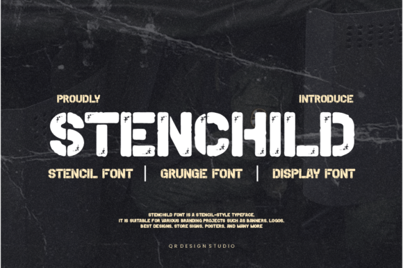 Stenchild Display Font for Bold, Beautiful Craft Projects