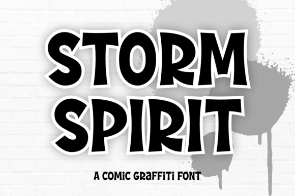 Storm Spirit Font: A Dynamic Display Typeface for Craft Creators