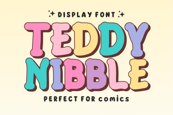 Teddy Nibble: A Display Font with Plush Personality