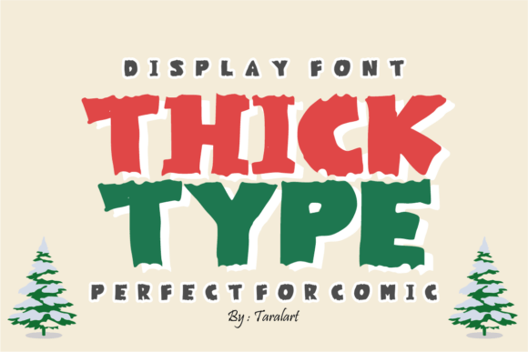 Thick Type: A Bold Display Font for Creative Projects