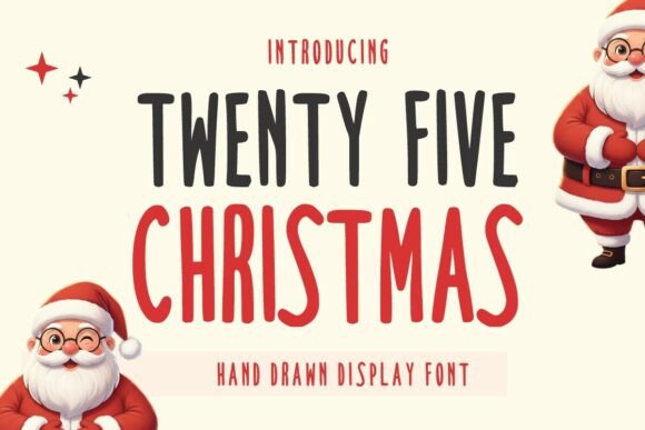 Twenty Five Christmas Font for Festive Branding and Design