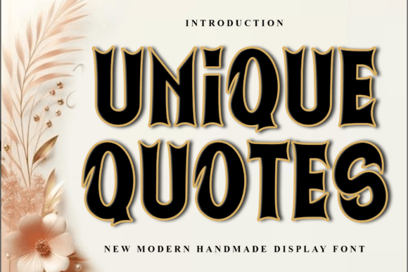 Unique Quotes Font for Festive Branding and Display Design